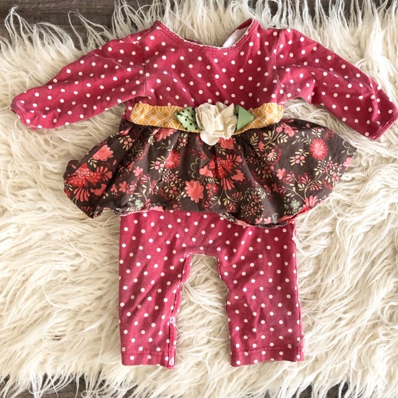 Peaches N Cream Baby Girl Romper - Picture 1 of 5